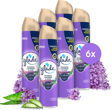 Glade luchtverfrisser spuitbus lavendel (6x 300ml)