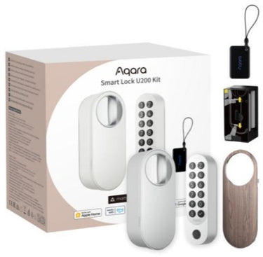 Aqara smart lock u200 kit - wit - slim deurslot - vingerafdruk pincode - apple home key - bluetooth matter