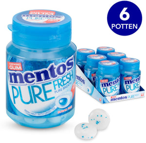 Mentos gum pure fresh freshmint - kauwgom - suikervrij - 1x6stuks
