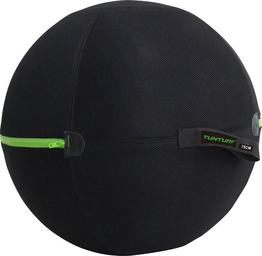 Tunturi fitnessbal hoes - fitnessbal - hoes - 75cm - met groene rits