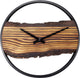 Nextime forest – wandklok – 30 cm – hout metaal – bruin – stil