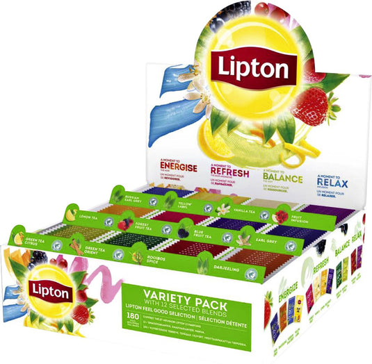 Litpon lipton feel good selection tea variety box - 180 theezakjes - theedoos - thee assortimentsdoos - 15 x 12 zakjes