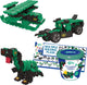 Clics dino world 6-in-1 bouwblokken– duurzaam speelgoed gemaakt van gerecycleerde kunststof- bouwset 6 in 1 - speelgoed 4,5,6,7,8 jaar jongens en meisjes- educatief speelgoed- montessori speelgoed- constructie speelgoed