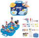 Eddy toys bouwdoos ruimte - 228 stuks – constructieset met koffer – bouwset met speelgoed boormachine en gereedschap – ruimte constructiespeelgoed voor kinderen