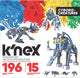 K'nex bouwset cyborg creatures - 15 modellen - 196 stuks - stem speelgoed.