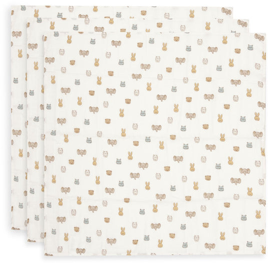 Jollein hydrofiele doek small 70x70cm jollies (3pack)