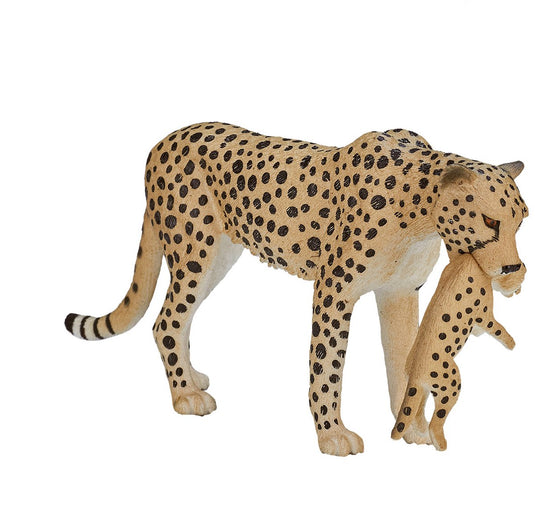 Mojo wildlife cheetah vrouwtje met welp - 387167