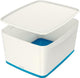 Leitz mybox® groot met deksel, opbergdoos - blauw wit