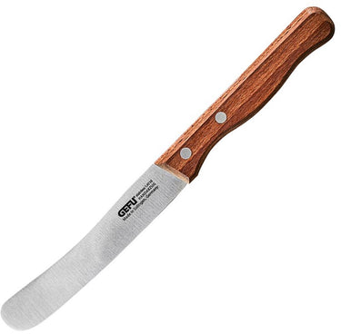 Gefu stulle smeermes 11 cm – ontbijtmes – duits lemmetstaal – walnotenhouten handgreep
