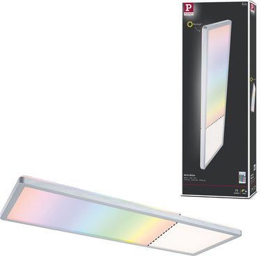 Paulmann led-paneel atria shine backlight hoekig 580x200 mm 20w 2000lm rgbw chroom mat dimbaar