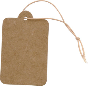 Creotime labels, lichtbruin, 25x40 mm, 100 stuk