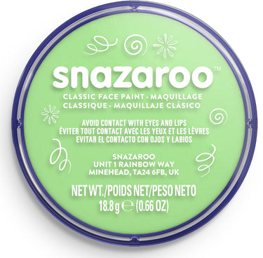 Snazaroo 1118400 - light green - 18ml aqua schmink kinderschmink voor kinderen en volwassenen