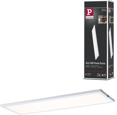 Paulmann led-onderkastverlichting ace hoekig 300x100 mm 520lm 2700k wit, satijn dimbaar