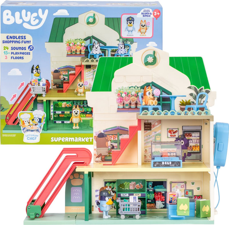 Load image into Gallery viewer, Moose toys bluey lets play chef - supermarkt speelset
