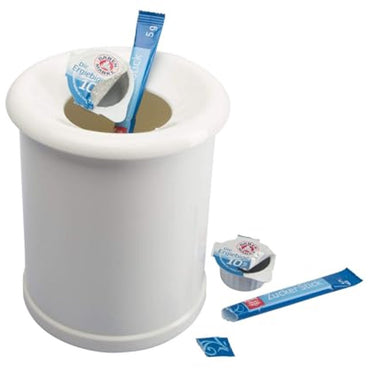 Westmark tafelafvalbak, 1 l, kunststof, wit, 12,4 x 12,4 x 14,2 cm