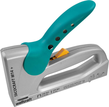 Wolfcraft - handtacker - nietpistool - tacocraft m 14+ nietmachine met metalen behuizing - 7081000
