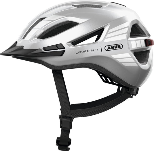 Abus fietshelm urban-i 4.0 signal silver xl - 60-64 cm - zilver - geschikt voor gebruik op elektrische fietsen - stadsfietsen - 310 g