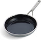 Kitchenaid multi-ply koekenpan ø20cm - rvs - inductie - anti-aanbak - pfas-vrij