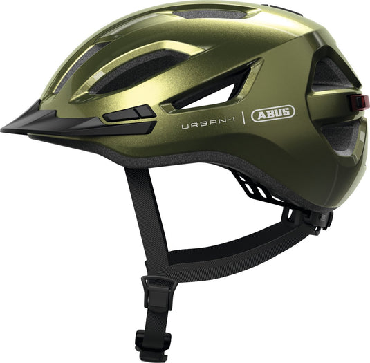 Abus fietshelm urban-i 4.0 pepper green s - 51-55 cm - groen - geschikt voor gebruik op elektrische fietsen - stadsfietsen - 250 g