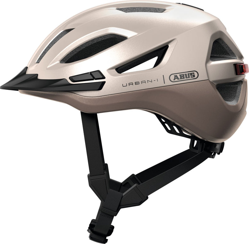 Load image into Gallery viewer, Abus fietshelm urban-i 4.0 ace champagne gold s - 51-55 cm - goud - geschikt voor gebruik op elektrische fietsen - stadsfietsen - 260 g

