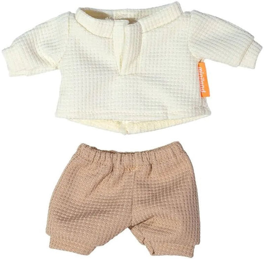 Miniland poppenkleding t-shirt en broek 21cm pop accessoire. m