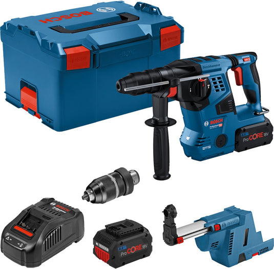 Bosch accu boorhamer gbh 18v-28 cf met sds plus 2x 8,0 ah proco...