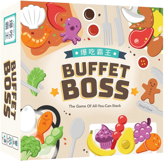 Asmodee familiespel buffet boss behendigheidsspel stapelspel 6+.