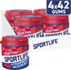 Sportlife strawberry blueberry pot - aardbei bosbessensmaak - 4x99g