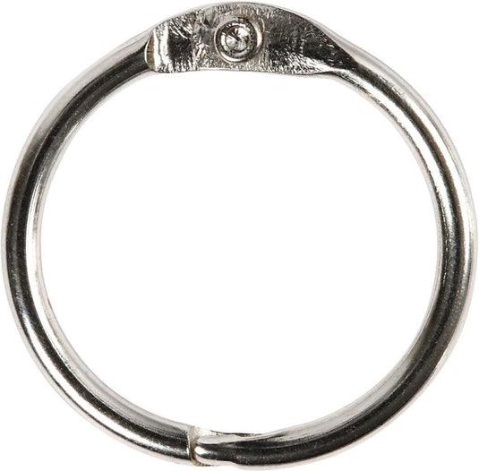 Creativ company cc boekbindersring 38 mm zilver 8 stuks