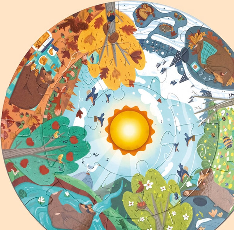 Load image into Gallery viewer, Hape vier seizoenen puzzel
