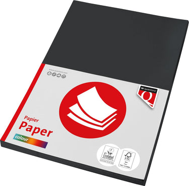 Quantore kopieerpapier a4 zwart 80gr fsc milieuvriendelijk papier.