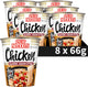 Nissin cup noodles - tasty chicken noedels - instant noodles - 8 stuks