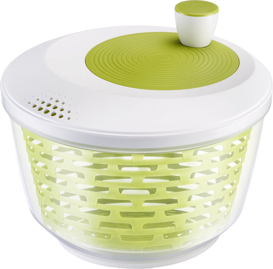 Westmark slacentrifuge, inhoud: 4,4 l, ø 23,5 cm, kunststof, bpa-vrij, spinderella, doorzichtig wit groen, 2430226a