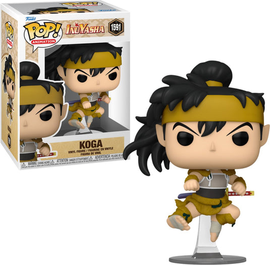 Funko inuyasha koga vinyl figur 1591 pop! meerkleurig - pvc - anime, fan merch, tv-series
