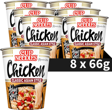 Nissin cup noodles - tasty chicken noedels - instant noodles - 8 stuks