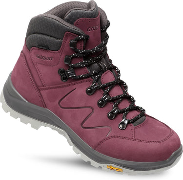 Grisport boston mid wandelschoenen dames - burgundy - maat 40