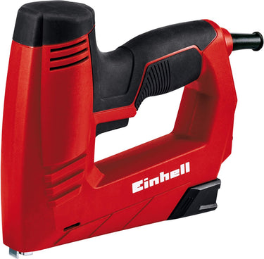 Einhell elektrische nietmachine tc-en 20 e - 20 schoten min - voor nietjes type 53 spijkers type 47 - elektronische slagkrachtselectie - incl. 1000 nietjes 500 spijkers