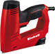 Einhell elektrische nietmachine tc-en 20 e - 20 schoten min - voor nietjes type 53 spijkers type 47 - elektronische slagkrachtselectie - incl. 1000 nietjes 500 spijkers