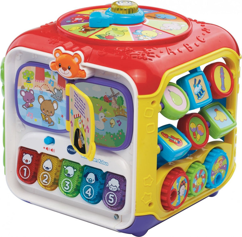 Load image into Gallery viewer, Vtech baby activiteiten kubus - educatief babyspeelgoed - dieren, cijfers en kleuren - cadeau - van 9 tot 36 maanden - rood
