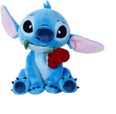 Simba toys plush - disney pluche disney - stitch met roos (25cm)