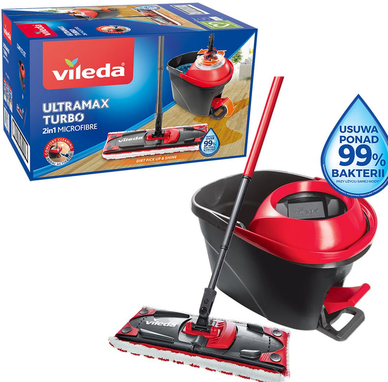 Load image into Gallery viewer, Vileda ultramat turbo - reinigingsysteem - met pedaal
