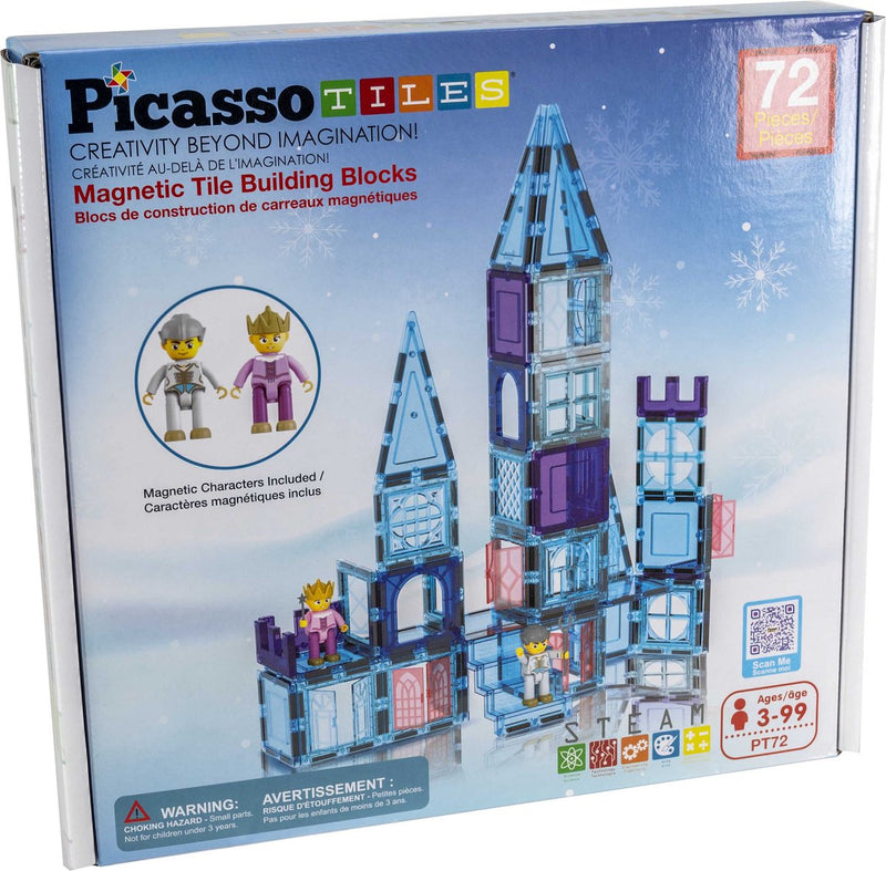 Load image into Gallery viewer, Picasso tiles tactic - constructiespeelgoed - magnetic tiles - magnetische tegels - winter thema - stem speelgoed - creatief bouwspeelgoed - 72-delig - vanaf 3 jaar
