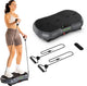 Tunturi cardio fit v40 trilplaat - incl weerstandsbanden en afstandsbediening - vibration plate - 99 snelheden - 10 programma's - vibratie en oscillatie