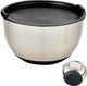 Kesper rvs mengkom ã?24 cm. - mengkom met silicone deksel - beslagkom met deksel - mixing bowl - afm. 24 x 24 x 15 cm.