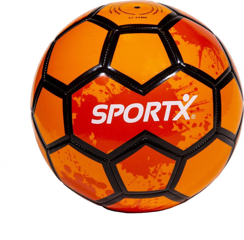 Load image into Gallery viewer, Sportx voetbal oranje – strand recreatie – maat 5-formaat (ø 22 cm) -

