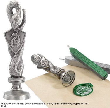 The noble collection harry potter stempel slytherin 10 cm zilverkleurig