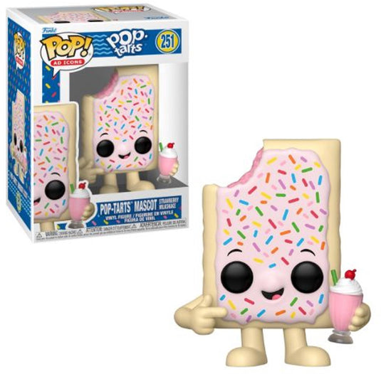 Funko pop! ad icons: pop tarts - pop-tart mascot (strawberry milkshake) #251