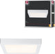 Paulmann led-paneel lunar hoekig 300x300 mm 16w 1300lm 3000k wit