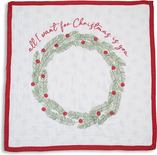 Lulujo kerstmis milestone quilt - peperkoekmannetje