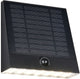 Rl live your light reality alvorada - wandlamp - zwart - incl. 1x smd 6 w - bewegingssensor - schemersensor - usb-aansluiting - helderheid instelbaar - oplaadbaar - zonne-energie - bewegingssensor en orientatielicht - hybrid solar - buitenverlichting - ip